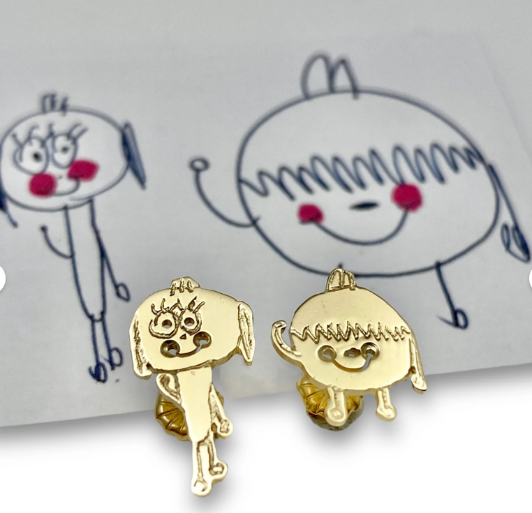 Custom Sketch Earrings
