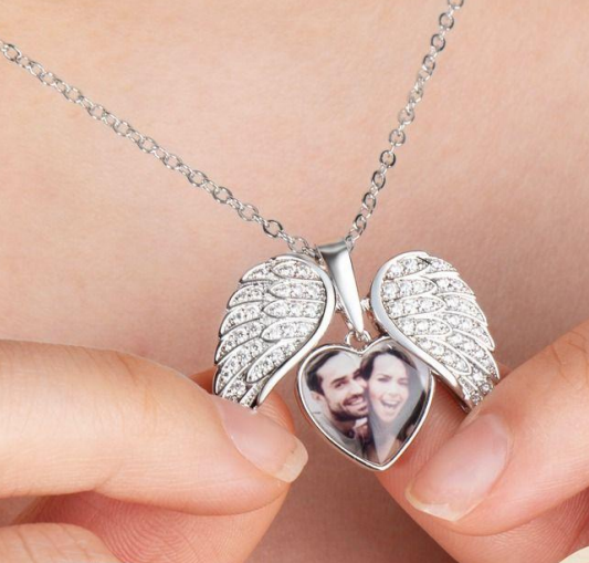 Custom Pave Wings Locket