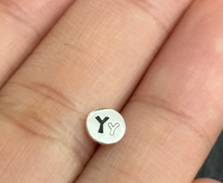 Custom Round Button Earrings