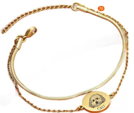 Custom Layered Disc Bracelet