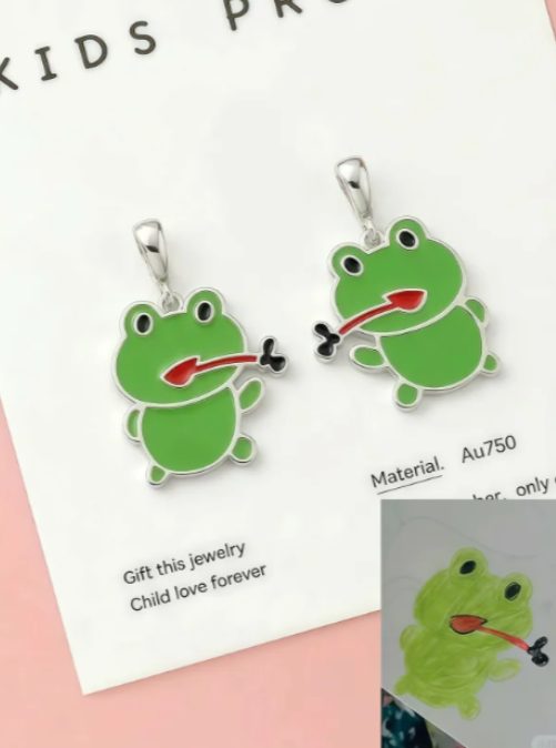 Custom Enamel Earrings