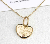 Custom Puffed Heart Pendant